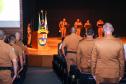 Batalhão da PM em Curitiba comemora oito anos de criação com entrega de medalhas e troca de Comando