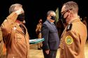 Batalhão da PM em Curitiba comemora oito anos de criação com entrega de medalhas e troca de Comando