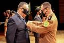 Batalhão da PM em Curitiba comemora oito anos de criação com entrega de medalhas e troca de Comando