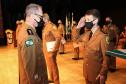 Batalhão da PM em Curitiba comemora oito anos de criação com entrega de medalhas e troca de Comando