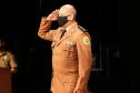 Batalhão da PM em Curitiba comemora oito anos de criação com entrega de medalhas e troca de Comando