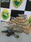 Durante a Operação Hórus BPFron apreende mais de 16 quilos de maconha no Oeste do estado