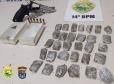 PM aborda autores de roubo e apreende drogas e arma em Foz do Iguaçu (PR)