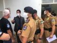 Subcomando-Geral da PM e secretário da Segurança Pública fazem visita técnica em unidades da PM e Corpo de Bombeiros em Londrina