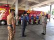 Subcomando-Geral da PM e secretário da Segurança Pública fazem visita técnica em unidades da PM e Corpo de Bombeiros em Londrina