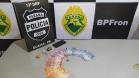 Ação integrada entre o Batalhão de Fronteira e a Polícia Civil contra o tráfico de drogas resulta em mais de 300 pedras de crack apreendidas