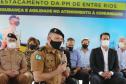 Governador inaugura sede do destacamento da PM de Entre Rios, em Guarapuava