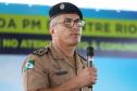 Governador inaugura sede do destacamento da PM de Entre Rios, em Guarapuava