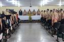 Evento marca a formatura de 28 policiais e bombeiros militares no Curso de Instrutor de Educação Física (CIEF) na APGM, em São José dos Pinhais (PR)