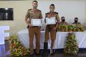 Evento marca a formatura de 28 policiais e bombeiros militares no Curso de Instrutor de Educação Física (CIEF) na APGM, em São José dos Pinhais (PR)