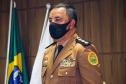 Batalhão de Polícia Ambiental recebe novo comandante durante solenidade restrita em São José dos Pinhais, na RMC