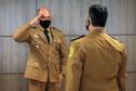 Batalhão de Polícia Ambiental recebe novo comandante durante solenidade restrita em São José dos Pinhais, na RMC