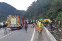 (ATUALIZADA) Forças de segurança e aeronaves atendem acidente de ônibus