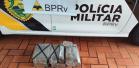 Mais de 20 quilos de maconha são apreendidos e responsável pelo transporte é preso, em Santa Helena (PR)