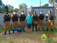 Em Colombo, na RMC, policiais militares fazem surpresa em aniversário de menino fã da PM