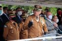 Polícia Militar do Paraná recebe novo Comandante-Geral durante solenidade na APMG, em São José dos Pinhais (PR)