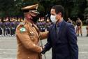 Polícia Militar do Paraná recebe novo Comandante-Geral durante solenidade na APMG, em São José dos Pinhais (PR)