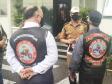 Coordenador do Moto Clube Bodes do Asfalto de Curitiba homenageia BPTran pelos 69 anos de atuação 