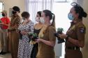 Policiais militares femininas do Quartel do Comando-Geral da PM são homenageadas no Dia Internacional da Mulher