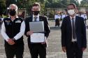 Profissionais de segurança pública são homenageados pelo ministro André Mendonça na APMG, em São José dos Pinhais