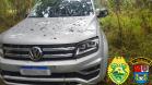 Instantes após roubo, PM recupera carro em Pato Branco, no Sudoeste do Paraná