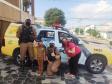 Policiais do BPTran visitam menino com Transtornos do Espectro Autista (TEA) em Curitiba
