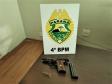 PM desencadeia Operação Rigidez em Mandaguari (PR), quatro pessoas acabam presas e uma pistola e mais de 4,2 quilos de drogas apreendidos