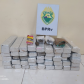 Polícia Rodoviária apreende 132 quilos de maconha em carro e ônibus de viagem, no Norte do estado