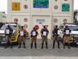 Policiais militares do BPTran são homenageados pelo profissionalismo aplicado no atendimento de ocorrência de tráfico na Capital