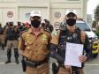 Policiais militares do BPTran são homenageados pelo profissionalismo aplicado no atendimento de ocorrência de tráfico na Capital