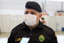 Quase 90% do efetivo da Polícia Militar já recebeu a primeira dose da vacina contra o coronavírus