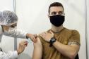Quase 90% do efetivo da Polícia Militar já recebeu a primeira dose da vacina contra o coronavírus
