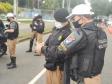 Cadetes da PM tem instrução prática sobre policiamento de trânsito urbano em Curitiba