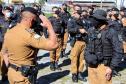 Oficiais da PM e do Corpo de Bombeiros se reúnem com o Comandante-Geral em Paranaguá