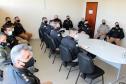 Oficiais da PM e do Corpo de Bombeiros se reúnem com o Comandante-Geral em Paranaguá
