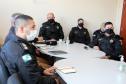 Oficiais da PM e do Corpo de Bombeiros se reúnem com o Comandante-Geral em Paranaguá