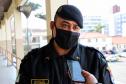 Policiais da Diretoria de Desenvolvimento Tecnológico e Qualidade (DDTQ) recebem treinamento para trabalhar em altura em Curitiba