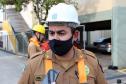 Policiais da Diretoria de Desenvolvimento Tecnológico e Qualidade (DDTQ) recebem treinamento para trabalhar em altura em Curitiba