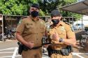 Comandante-Geral visita batalhão de Maringá e conversa com oficiais da PM e do Corpo de Bombeiros