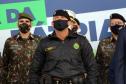 Pira do Fogo Simbólico da Pátria é acendida durante cerimônia de abertura da Semana da Pátria em Curitiba