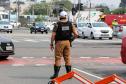 Polícia Militar participa de blitz educativa integrada da Semana Nacional do Trânsito na Linha Verde em Curitiba