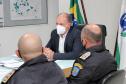 Secretário de Desenvolvimento Urbano e Obras Públicas recebe Alto-Comando da PMPR para reunião de trabalho