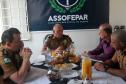 Alto-Comando da PMPR faz visita de cortesia à Presidente da ASSOFEPAR