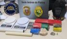 No Norte Pioneiro paranaense, PM encaminha sete pessoas, apreende maconha, cocaína e cigarros contrabandeados