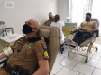 Policiais militares do 2º BPM participam de campanha de doação de sangue em Jacarezinho