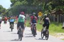 Mais de 200 ciclistas de todo Paraná participam junto com a PM de desafio de 27 quilômetros, no litoral