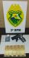 Abordagens da PM resultam na apreensão de revólver e simulacro de pistola em Palmas, no Sudoeste paranaense