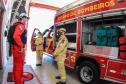 Primeiro grupo de bombeiros paranaenses e cães de faro viaja para Petrópolis