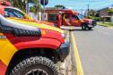Primeiro grupo de bombeiros paranaenses e cães de faro viaja para Petrópolis