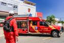 Primeiro grupo de bombeiros paranaenses e cães de faro viaja para Petrópolis